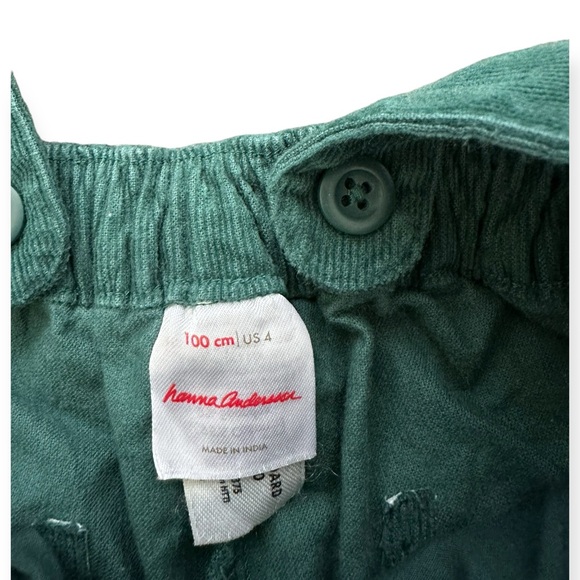 Hanna Andersson green corduroy overalls - Picture 5 of 6
